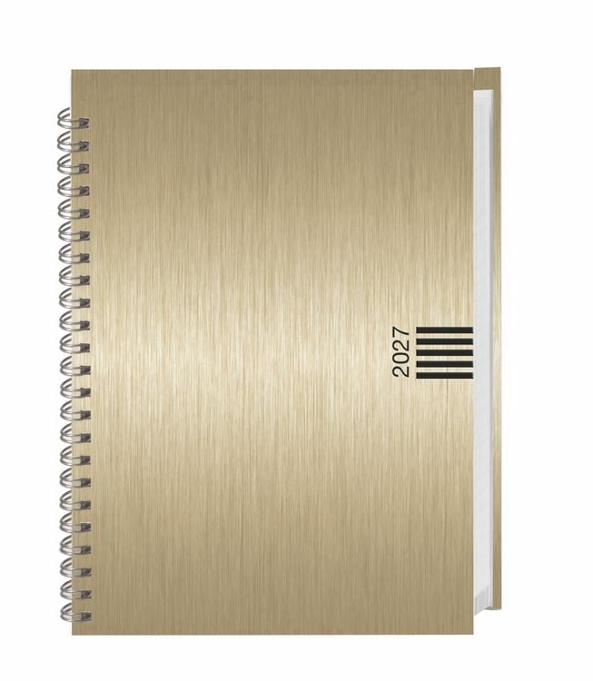 Produktbild: Wochen-Cheftimer A5, Alu gold 2027