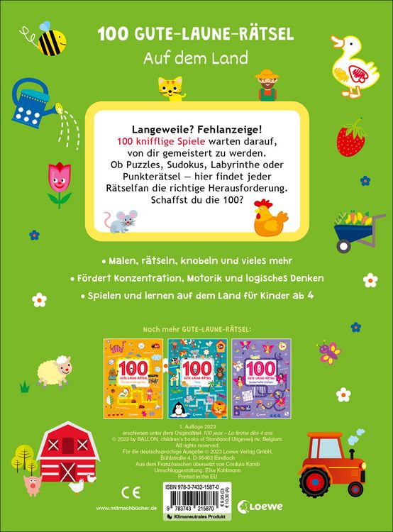 Produktbild: 100 Gute-Laune-R&auml;tsel - Auf dem Land