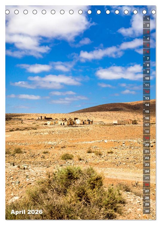 Produktbild: FUERTEVENTURA S&uuml;dsee-Flair (Tischkalender 2026 DIN A5 hoch), CALVENDO Monatskalender