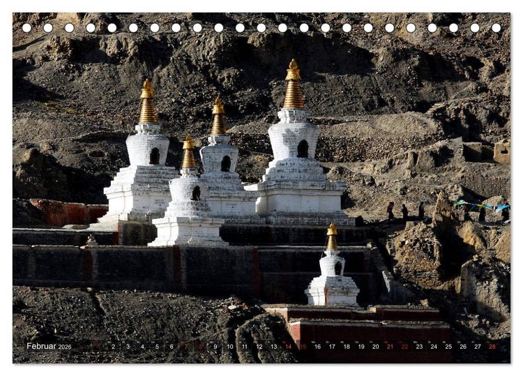 Produktbild: Stupas &ndash; Buddhistische Sakralbauten 2026 (Tischkalender 2026 DIN A5 quer), CALVENDO Monatskalender