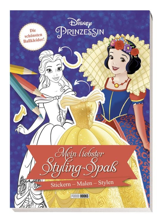 Produktbild: Disney Prinzessin: Mein liebster Styling-Spa&szlig;: Stickern, Malen, Stylen