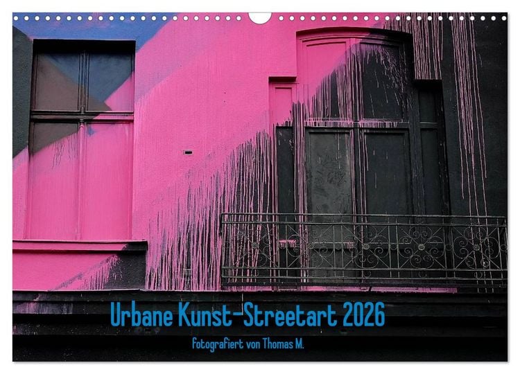 Produktbild: Urbane Kunst - Streetart 2026 (Wandkalender 2026 DIN A3 quer), CALVENDO Monatskalender