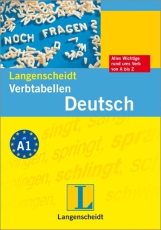 Produktbild: Langenscheidt Verbtabelle Deutsch