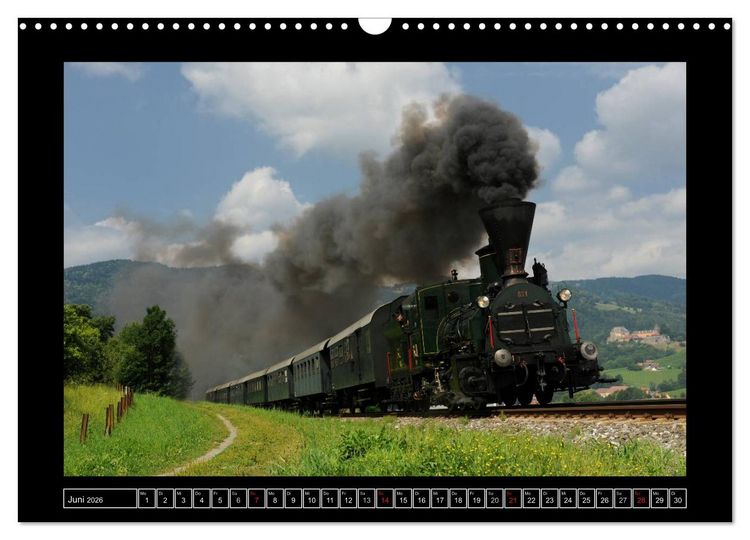Produktbild: Eisenbahndampfromantik (Wandkalender 2026 DIN A3 quer), CALVENDO Monatskalender