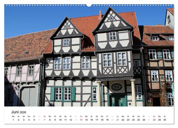 Produktbild: Quedlinburg im Harz (hochwertiger Premium Wandkalender 2026 DIN A2 quer), Kunstdruck in Hochglanz