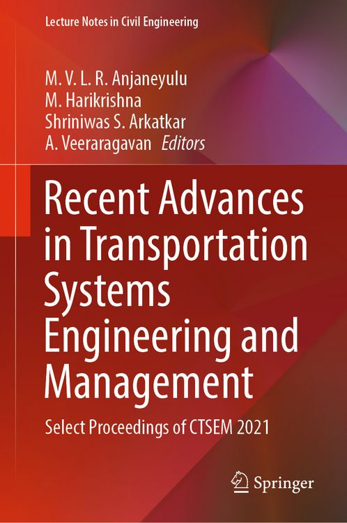 Produktbild: Recent Advances in Transportation Systems Engineering and Management
