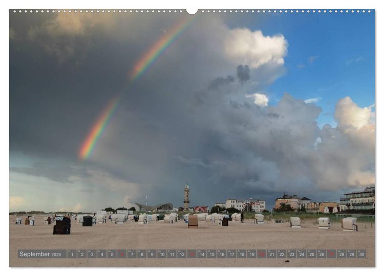 Produktbild: Ostseebad Warnem&uuml;nde (Wandkalender 2026 DIN A2 quer), CALVENDO Monatskalender