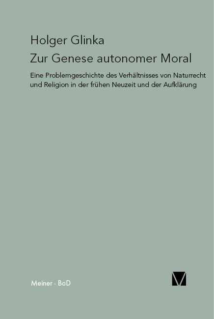 Produktbild: Zur Genese autonomer Moral
