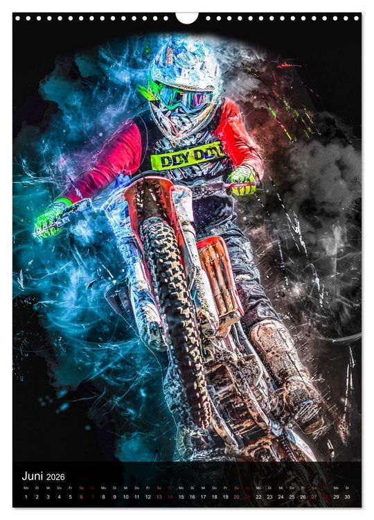 Produktbild: Motocross - einfach faszinierend (Wandkalender 2026 DIN A3 hoch), CALVENDO Monatskalender