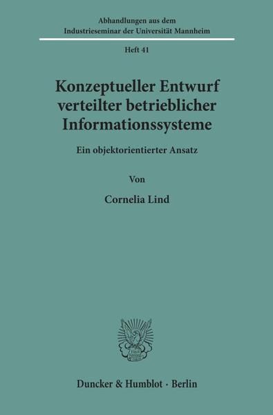 Produktbild: Konzeptueller Entwurf verteilter betrieblicher Informationssysteme.