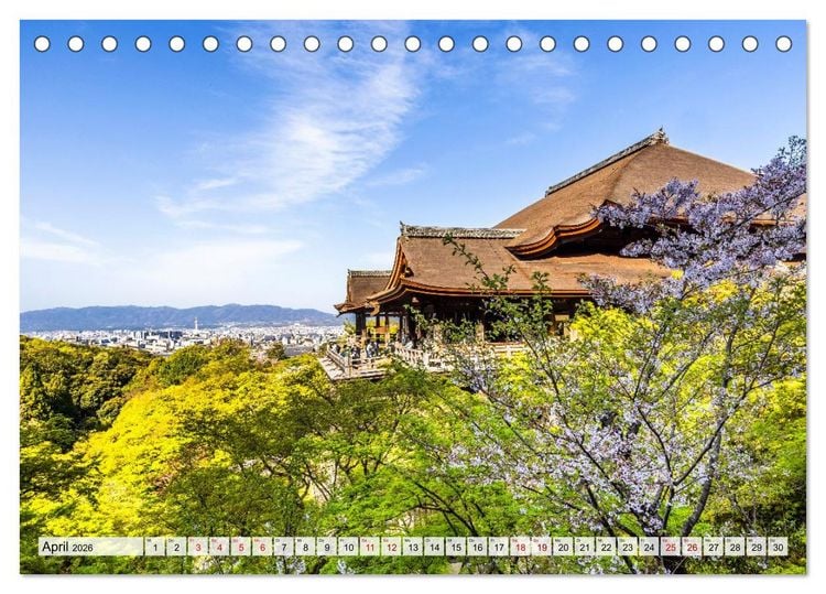 Produktbild: Kyoto - &Auml;sthetik der Stille (Tischkalender 2026 DIN A5 quer), CALVENDO Monatskalender