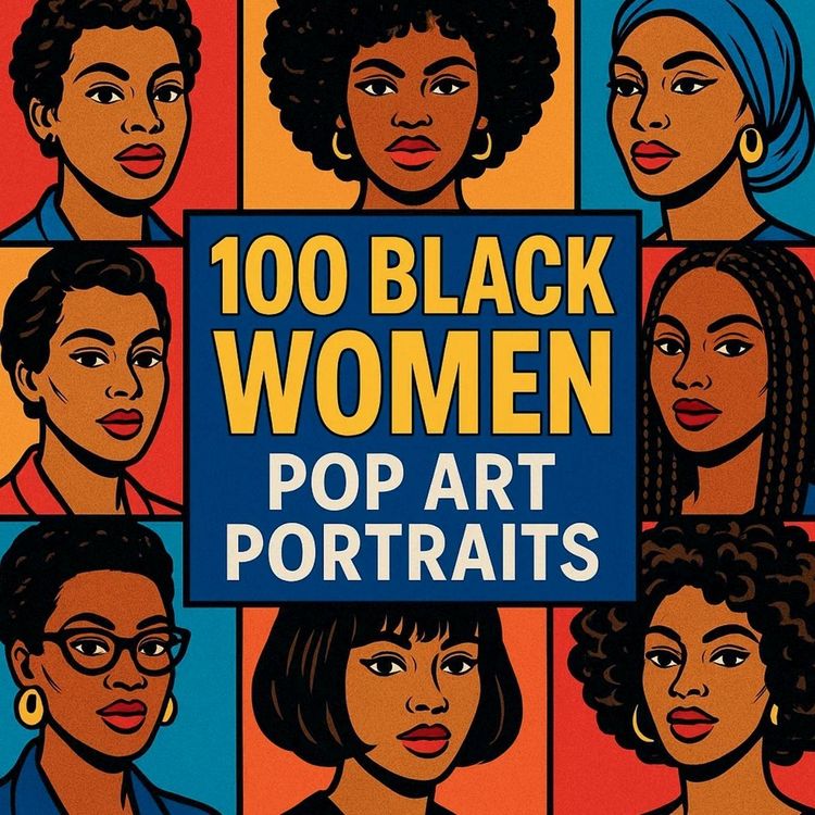 Produktbild: 100 Black Women Pop Art Portraits
