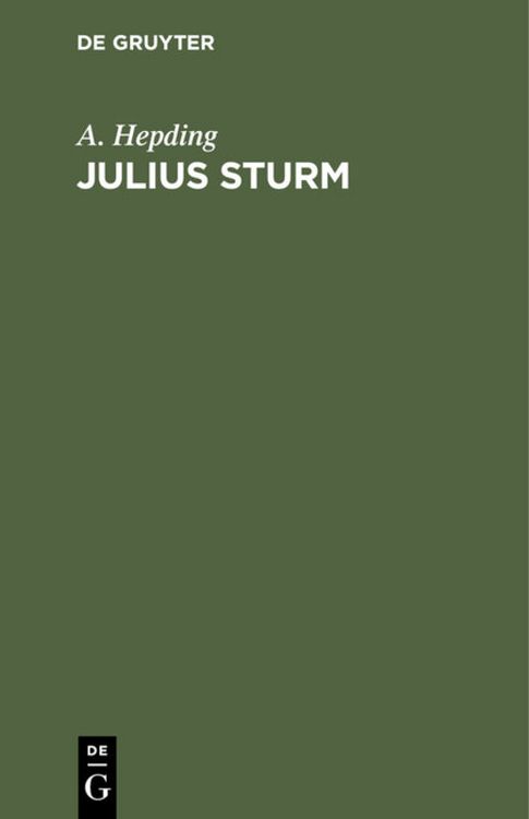 Produktbild: Julius Sturm