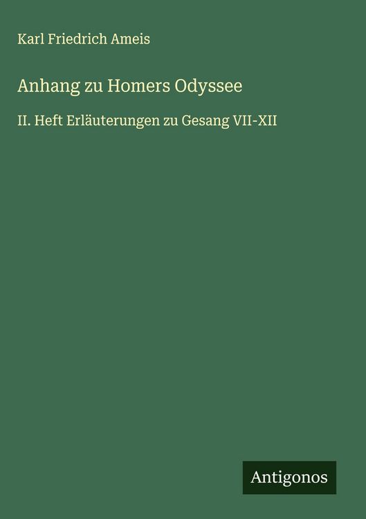 Produktbild: Anhang zu Homers Odyssee