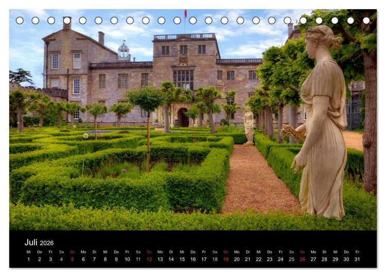 Produktbild: Englische Herrenh&auml;user (Tischkalender 2026 DIN A5 quer), CALVENDO Monatskalender