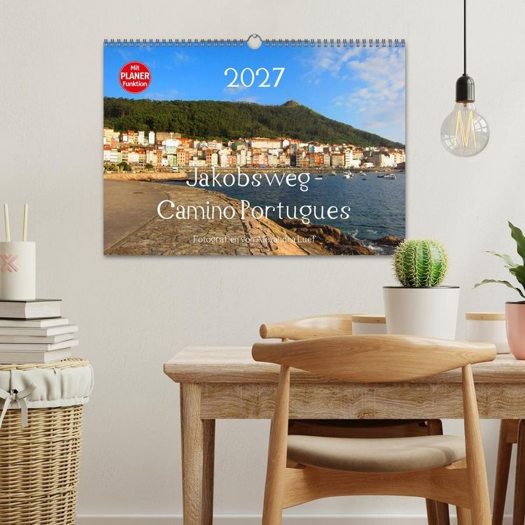 Produktbild: Jakobsweg - Camino Portugues (Wandkalender 2027 DIN A3 quer), CALVENDO Monatskalender