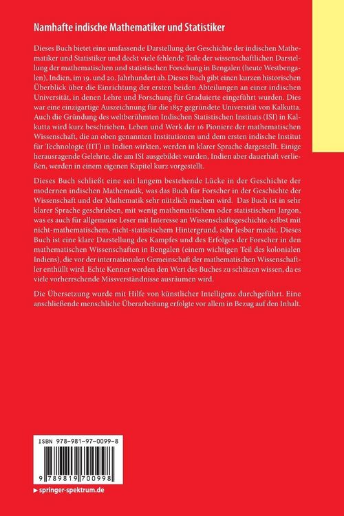 Produktbild: Namhafte indische Mathematiker und Statistiker