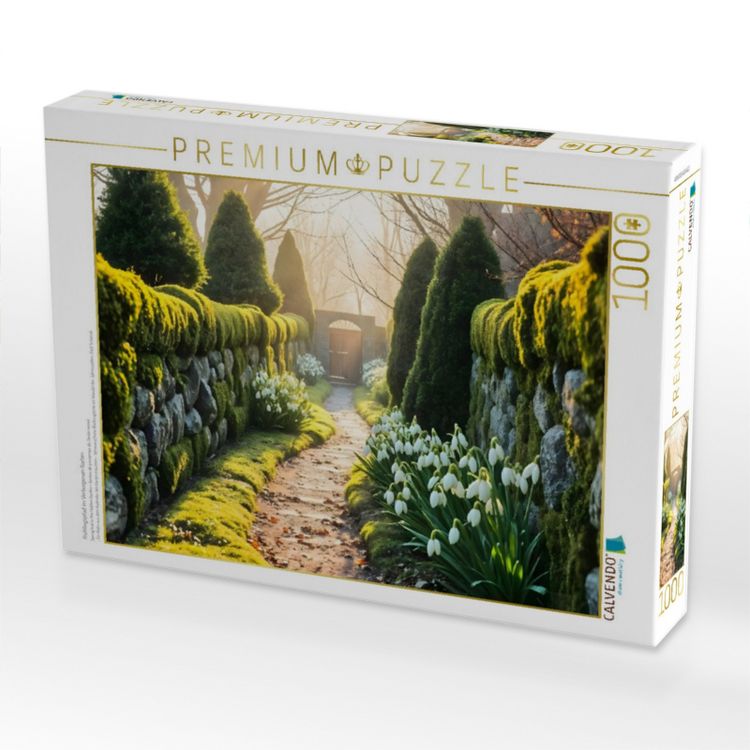 Produktbild: CALVENDO Puzzle Fr&uuml;hlingspfad im Verborgenen Garten | 1000 Teile Lege-Gr&ouml;&szlig;e 64x48cm Foto-Puzzle f&uuml;r gl&uuml;ckliche Stunden