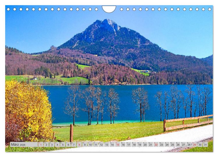 Produktbild: Rund um den Fuschlsee (Wandkalender 2026 DIN A4 quer), CALVENDO Monatskalender