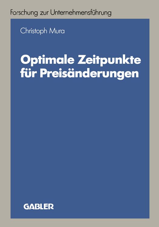 Produktbild: Optimale Zeitpunkte f&uuml;r Preis&auml;nderungen