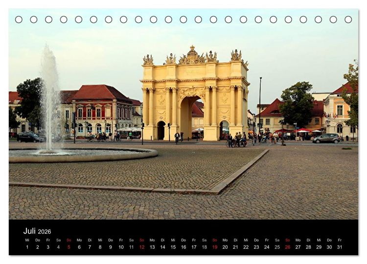 Produktbild: Potsdam 2026 (Tischkalender 2026 DIN A5 quer), CALVENDO Monatskalender