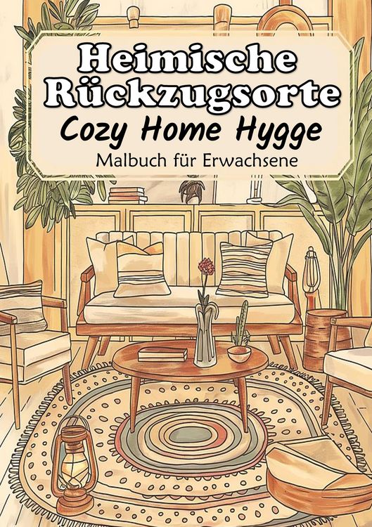 Produktbild: Malbuch f&uuml;r Erwachsene - Hygge Malbuch Cozy Home Entspannung - Heimische R&uuml;ckzugsorte