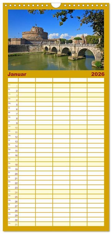 Produktbild: Familienplaner 2026 - Rom - Monumente f&uuml;r die Ewigkeit mit 5 Spalten (Wandkalender, 21 x 45 cm) CALVENDO