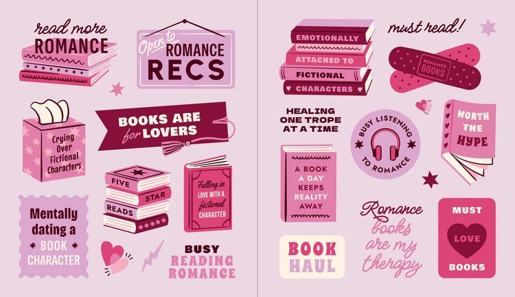 Produktbild: A Romance Reader's Sticker Book