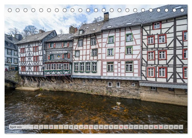 Produktbild: Monschau Impressionen (Tischkalender 2026 DIN A5 quer), CALVENDO Monatskalender