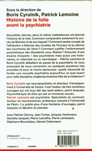 Produktbild: Histoire de la folie avant la psychiatrie