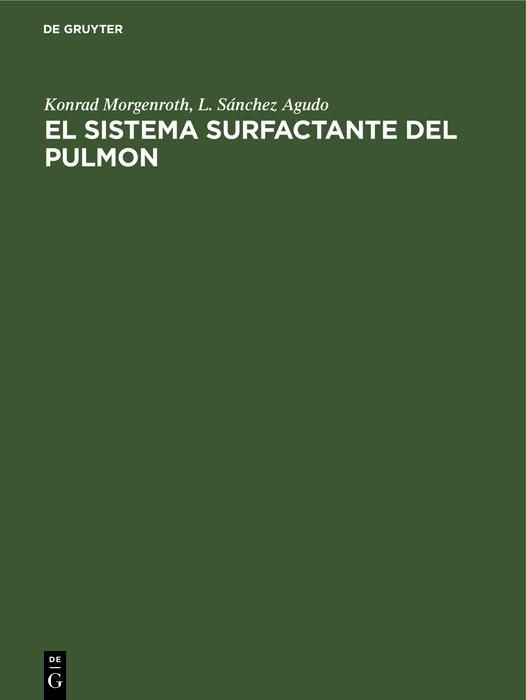 Produktbild: El sistema surfactante del pulmon