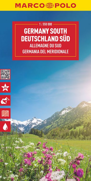 Produktbild: MARCO POLO Reisekarte Deutschland S&uuml;d 1:550.000