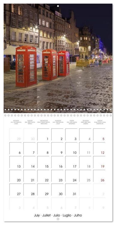 Produktbild: EDINBURGH History and urban idyll (Wall Calendar 2026 12 &times; 12 Inch) CALVENDO 12 Month Wall Calendar