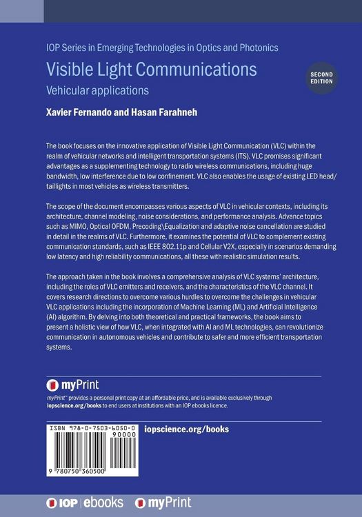 Produktbild: Visible Light Communications (Second Edition)