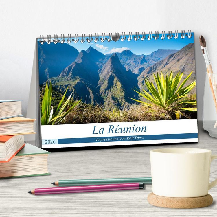 Produktbild: La R&eacute;union - Impressionen von Rolf Dietz (Tischkalender 2026 DIN A5 quer), CALVENDO Monatskalender