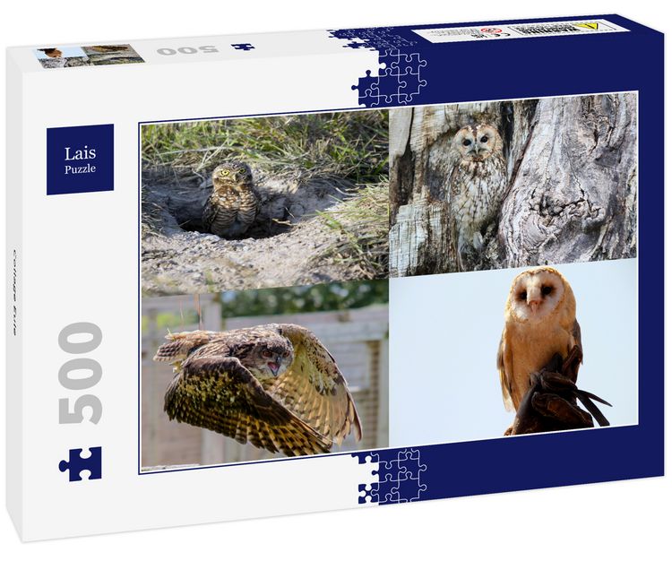 Produktbild: Lais Puzzle Collage Eule 500 Teile