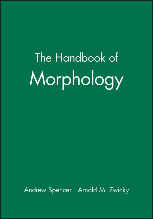 Produktbild: The Handbook of Morphology