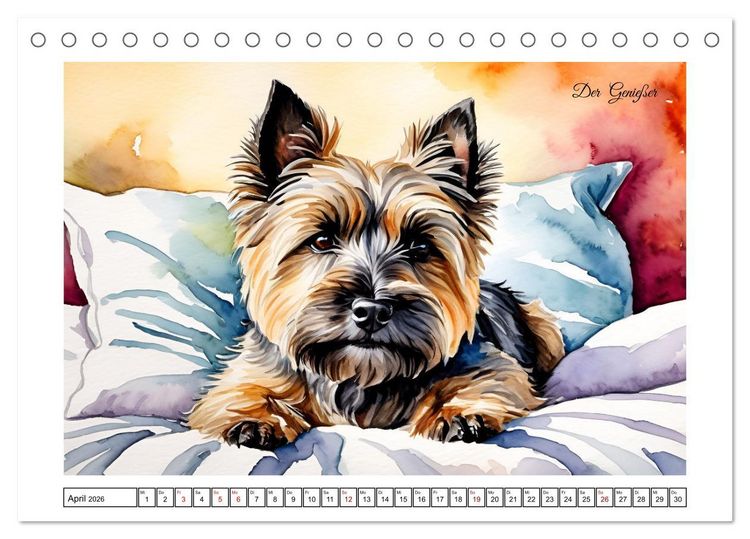 Produktbild: Hundetr&auml;ume (Tischkalender 2026 DIN A5 quer), CALVENDO Monatskalender