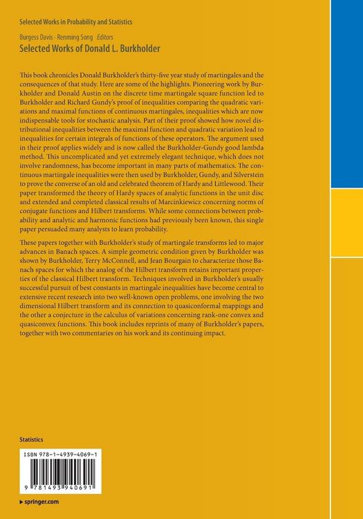 Produktbild: Selected Works of Donald L. Burkholder