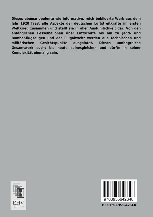 Produktbild: Die gesamten deutschen Luftstreitkr&auml;fte im 1. Weltkrieg