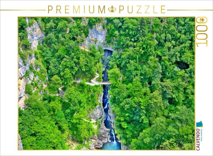 Produktbild: CALVENDO Puzzle Bei den H&ouml;hlen von Skocjan | 1000 Teile Lege-Gr&ouml;&szlig;e 64x48cm Foto-Puzzle f&uuml;r gl&uuml;ckliche Stunden