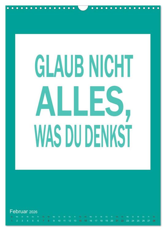 Produktbild: Memo an mich (Wandkalender 2026 DIN A3 hoch), CALVENDO Monatskalender