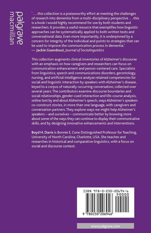 Produktbild: Alzheimer Talk, Text and Context
