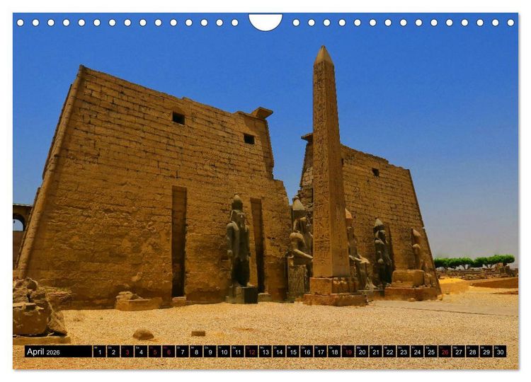 Produktbild: Zwischen Luxor und Qena - antikes &Auml;gypten am Nil (Wandkalender 2026 DIN A4 quer), CALVENDO Monatskalender
