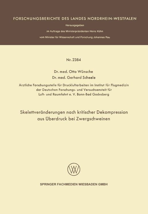 Produktbild: Skelettver&auml;nderungen nach kritischer Dekompression aus &Uuml;berdruck bei Zwergschweinen