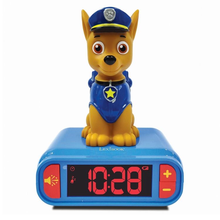Produktbild: Paw Patrol Wecker ''Chase'' 3D Nachtlicht