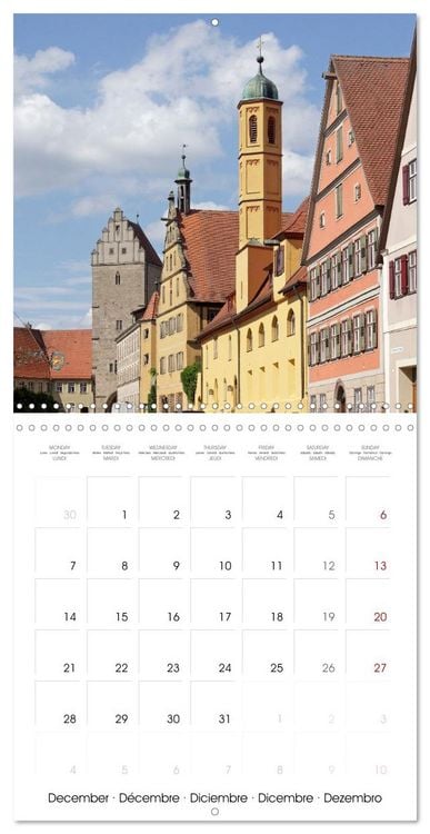 Produktbild: Dinkelsbuehl - Medieval Town in Germany (Wall Calendar 2026 12 &times; 12 Inch) CALVENDO 12 Month Wall Calendar