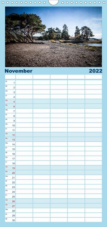 Produktbild: Familienplaner S&uuml;dwestk&uuml;ste Finnland (Wandkalender 2022 , 21 cm x 45 cm, hoch)