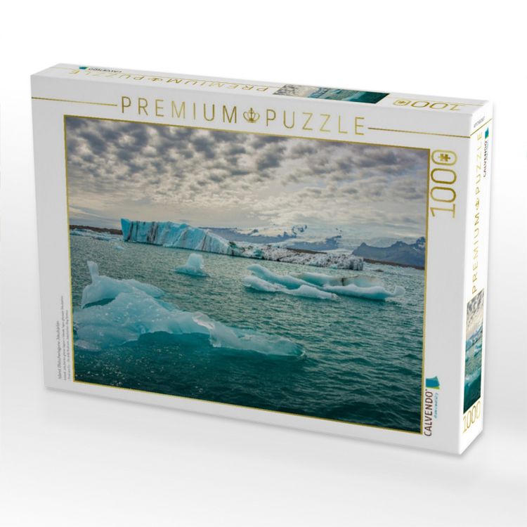 Produktbild: CALVENDO Puzzle Island, Gletscherlagune J&ouml;kuls&aacute;rl&oacute;n | 1000 Teile Lege-Gr&ouml;&szlig;e 64x48cm Foto-Puzzle f&uuml;r gl&uuml;ckliche Stunden