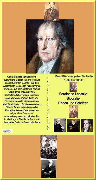 Bild vom Artikel Ferdinand Lassalle - Biografie - Reden - Schriften - Band 190e in der gelben Buchreihe - bei Jürgen Ruszkowski vom Autor Georg Brandes